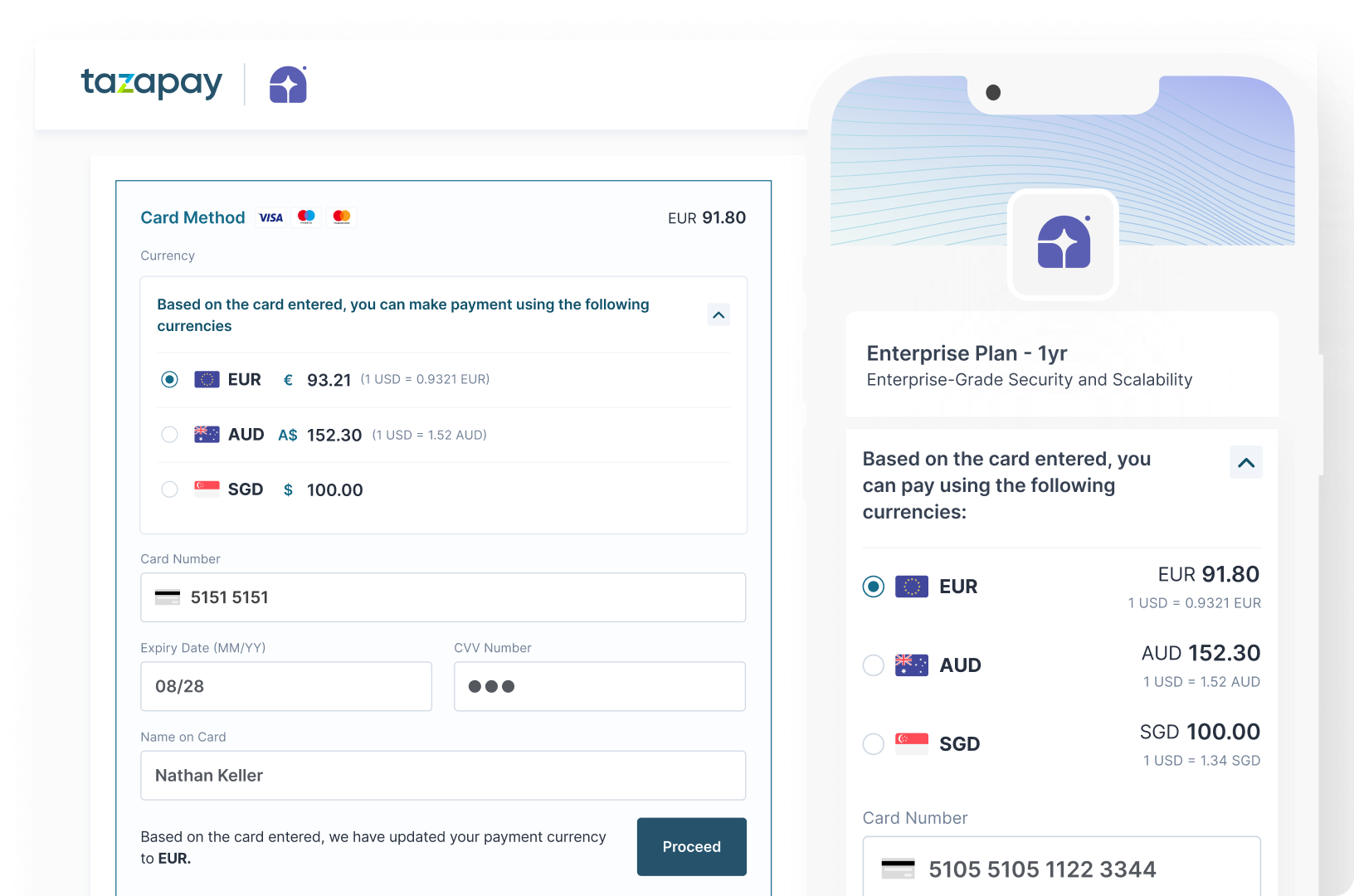 Payment and merchant flow screens